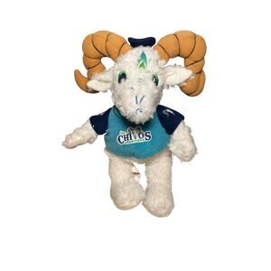 Hartford Yard Goats Los Chivos Mascot Plush Ram Stuffed Animal Minor League